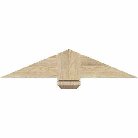 Ekena Millwork Eugene Rough Sawn Timber Gable Bracket, Douglas Fir, 36"W x 7"H x 2"D x 6"F, 5/12 Pitch GBW036X07X0206EUG00RDF